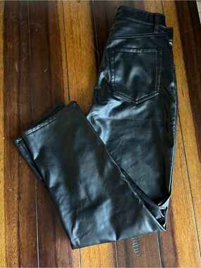 Abercrombie & Fitch Black Vegan Leather Pants